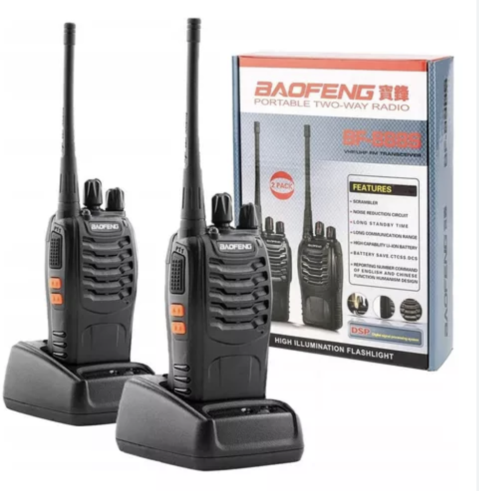BAOFENG 2 Radios Comunicador + Audifonos